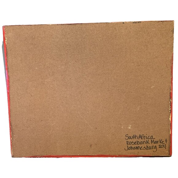 African Painting Johannesburg Rosebank Market Activities 2011 Signed Tendai - Picture 3 of 13